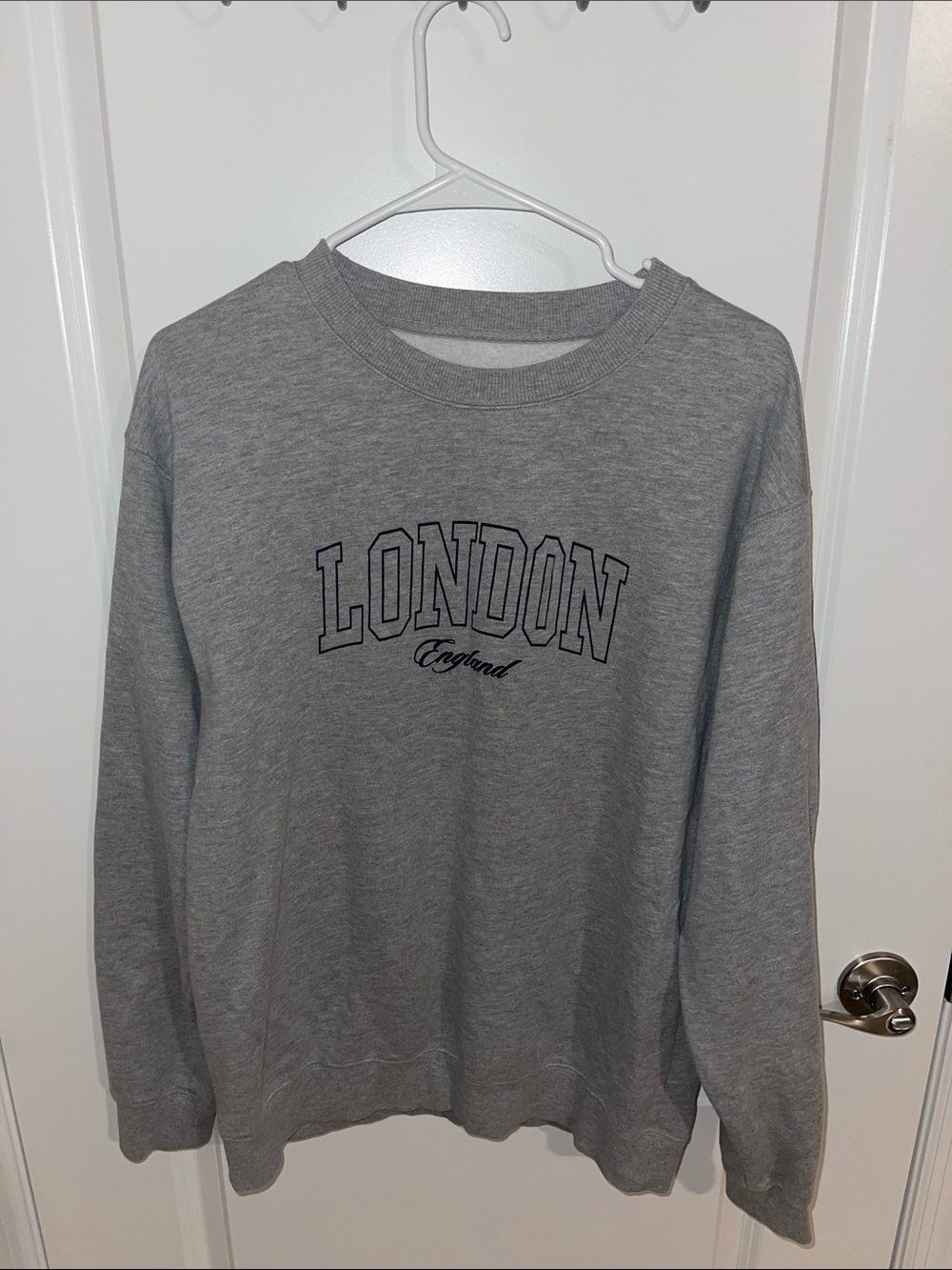 PacSun Grey 'London' Crewneck Sweatshirt